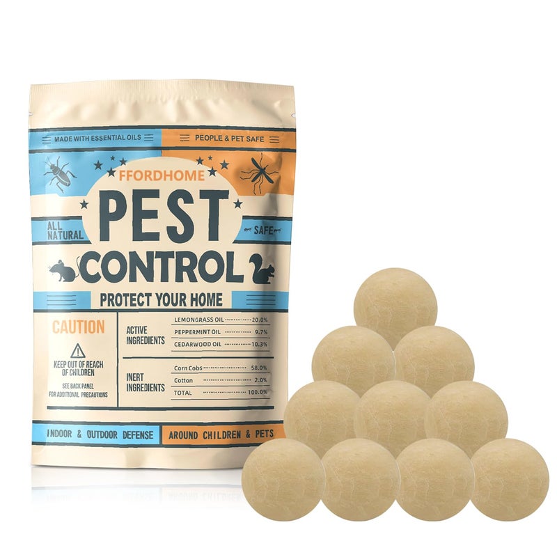 Pest Control Pouches Rodent Repellent Mouse Repellents Peppermint Oil Mice Repellent Rat Deterrent Repel Rodents10Pack